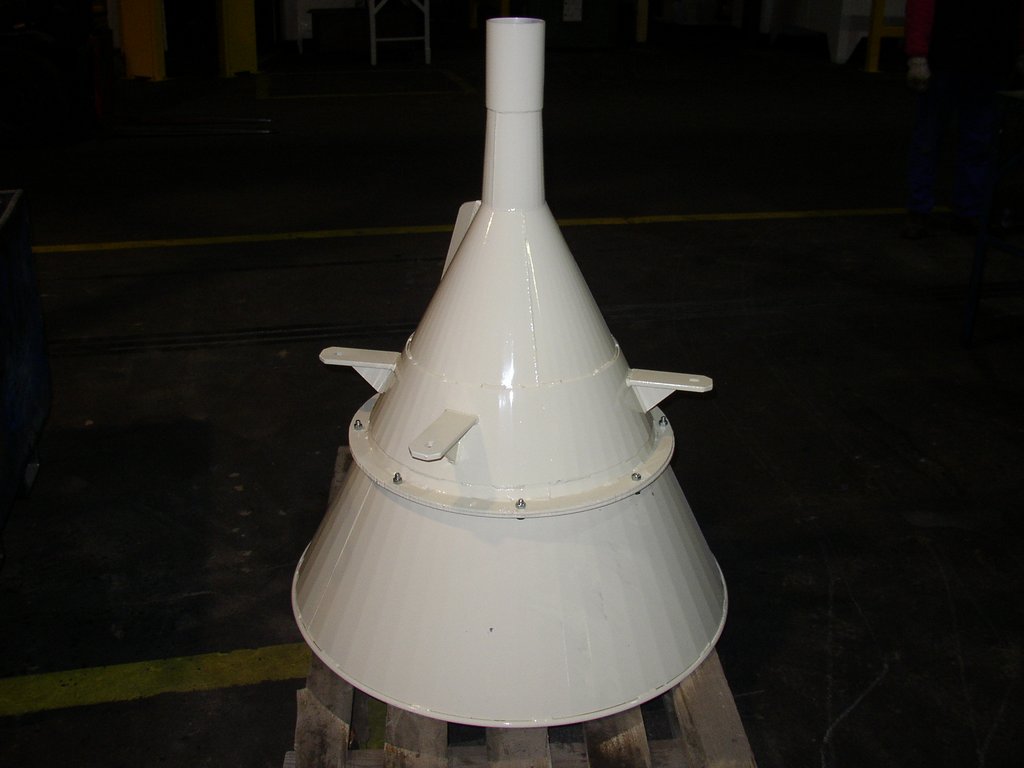 Trémie avec finition anticorrosion